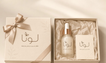 طراحی بنر و بسته بندی برای برند ارایشی بهداشتی لونا