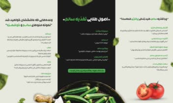 طراحی بروشور سه صفحه ای یه صورت تخصصی .