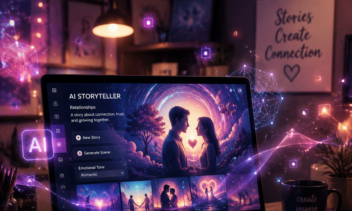 تدوین ویدیو Storytelling با صحنه‌های خیال‌انگیز AI در موضوع Relationships