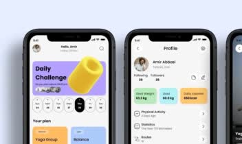 طراحی اپلیکیشن موبایل (Fitness App)