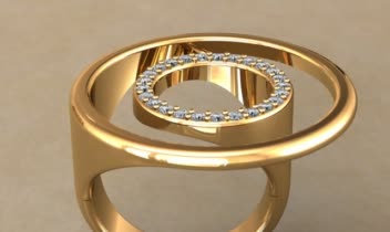 طراحی جواهر { انگشتر هابل} ...