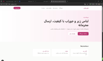 نمونه کار سایت فروشگاهی با 40 الی 50 صفحه در کمتر از 1 ساعت با کمک تیممون و هوش مصنوعی اختصاصی