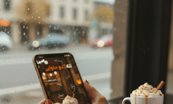طراحی بنر استوری برای کافی شاپ