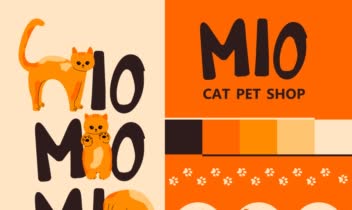 طراحی هویت بصری   Mio Pet Shop