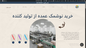 طراحی سایت تولید کننده نوشمک شادیلا