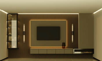 طراحی TV wall مطابق سلیقه کارفرما