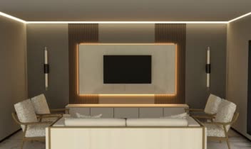 طراحی TV wall مطابق سلیقه کارفرما