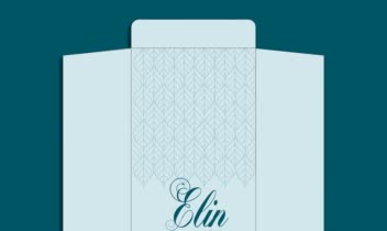 کارت ویزیت دورو و پاکت برای گالری پارچه مبل در دو طرح مختلف