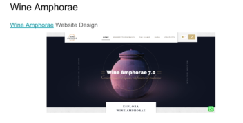 طراحی وبسایت https://www.wineamphorae.it/
