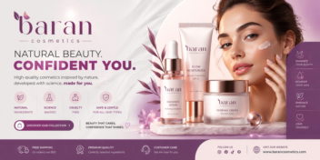 طراحی بنر تبلیغاتی مناسب سایت با سایز قابل انتخاب