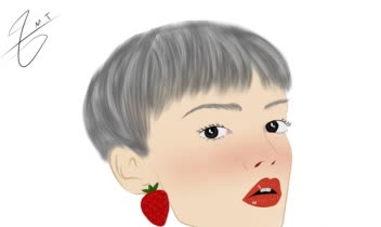 نام این اثر : خانم توت فرنگی 🍓💫