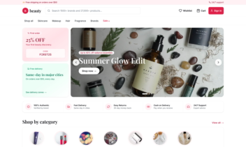 Beauty-full-stack e-commerce platform