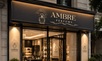 طراحی لوگو برای عطر فروشی امبر