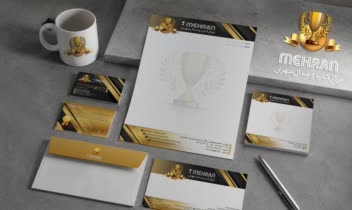 طراحی ست اداری برای فروشگاه(کاپ و مدال ورزشی)