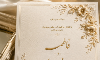 طراحی اختصاصی کارت دعوت عروسی (Luxury Wedding Invitation)فوق لاکچری