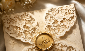 طراحی اختصاصی کارت دعوت عروسی (Luxury Wedding Invitation)فوق لاکچری