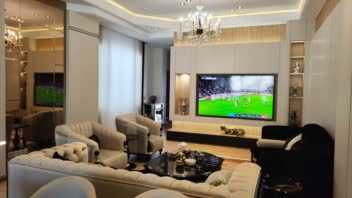 طراحی و اجرای فضای TVroom پروژه مسکونی