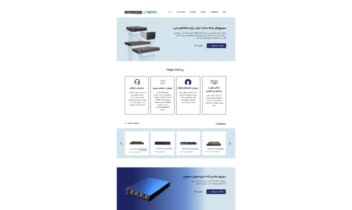 نمونه Ui design سایت فروشگاه سوییچ های شبکه