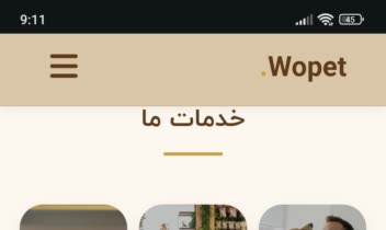 ایجاد سایت خدمات حیوانات خانگی wopet.ir