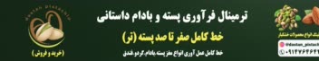 طراحی بنر فروشگاهی اختصاصی | ترمینال فرآوری پسته و بادام آقای داستانی