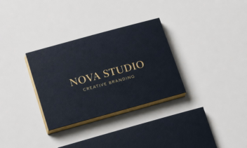 طراحی کارت ویزیت مینیمال – Nova Studio»