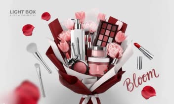 طراحی برای برند آرایشی Bloom Cosmetics