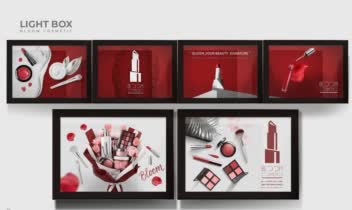طراحی برای برند آرایشی Bloom Cosmetics