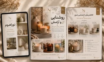 طراحی کاتالوگ لوکس فروشگاه نوراهوم