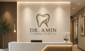 طراحی لوگو ( کلینیک دندانپزشکی امین )