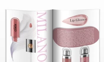 طراحی مجله ی تبلیغاتی برند آرایشی kiko