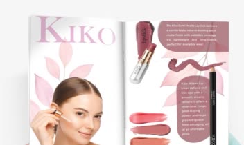 طراحی مجله ی تبلیغاتی برند آرایشی kiko