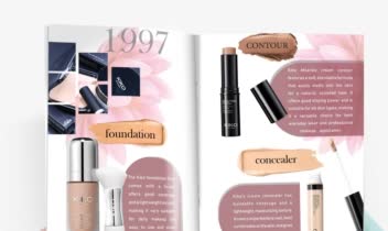 طراحی مجله ی تبلیغاتی برند آرایشی kiko