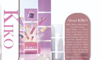 طراحی مجله ی تبلیغاتی برند آرایشی kiko