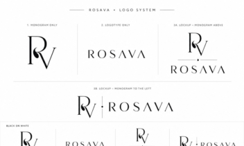 طراحی لوگو برای برند عطر Rosava