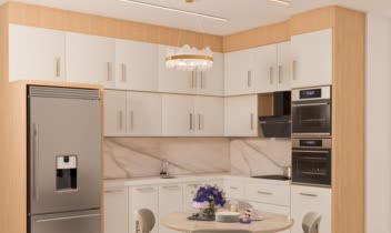 طراحی و مدلسازی آشپزخانه مدرن با تری دی مکس