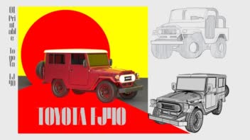 مدلسازی Toyota Fj 40 توسط نرم افزار راینو