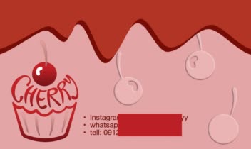 طراحی کارت ویزیت و لوگو شیرینی فروشی