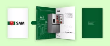 طراحی کارت پستال پاپ آپ تبریک یلدا