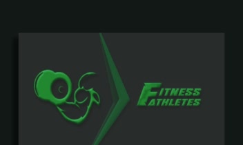 طراحی کارت ویزیت مینتمال باشگاه fitness athletes