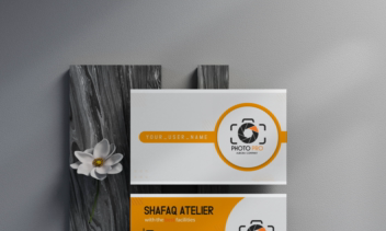 طراحی کارت ویزیت آتلیه عکاسی  .