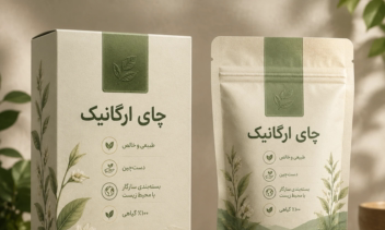 طراحی بسته‌بندی ارگانیک و کرافت (چای، دمنوش و محصولات گیاهی)