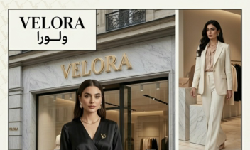 طراحی هویت بصری کامل برند فشن velora