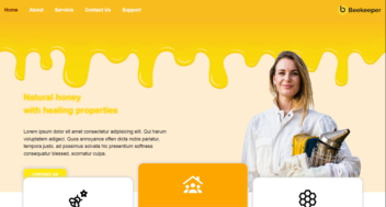 طراحی یک وب‌سایت برای فروش عسل