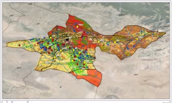 نقشه های تولید شده در arcgis جهت تحلیل