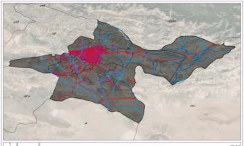 نقشه های تولید شده در arcgis جهت تحلیل