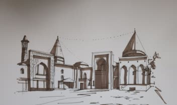 اسکیس و راندو از مقبره بایزید بسطامی