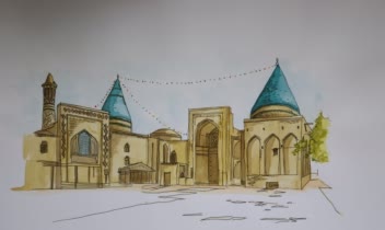 اسکیس و راندو از مقبره بایزید بسطامی