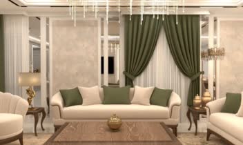 طراحی داخلی سالن آپارتمان مسکونی