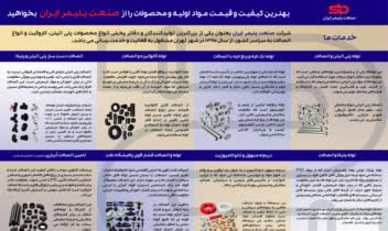 طراحی کاتالوگ یک صفحه ای شرکت صنعت پلیمر