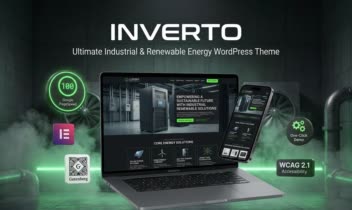 قالب وردپرسی Inverto داخل ThemeForest